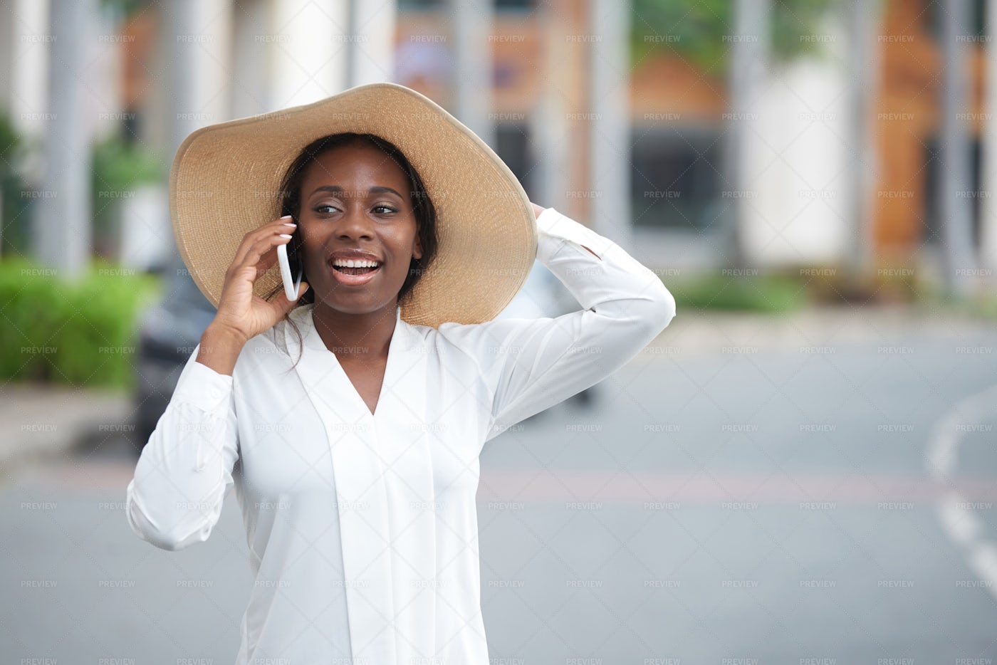 Pretty Cheerful Woman: Stock Photos