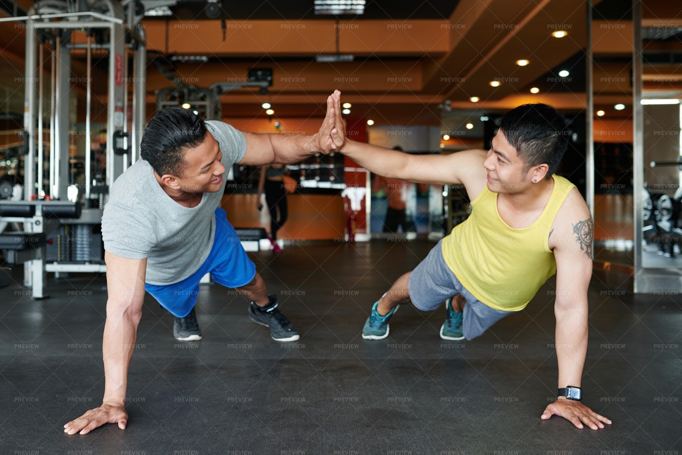 Difficult Push-ups: Stock Photos