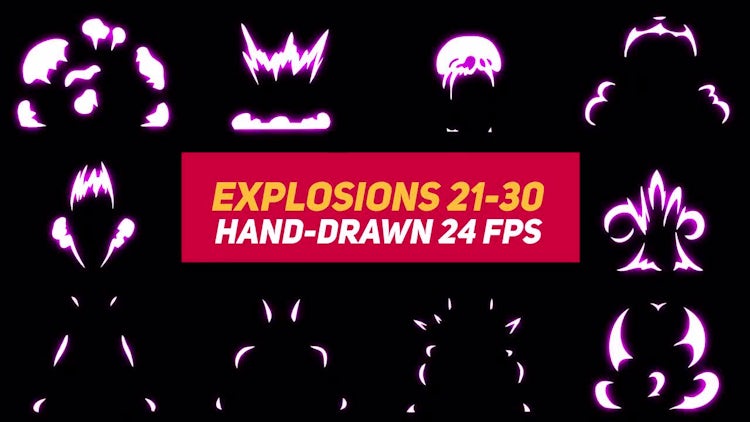 Liquid Elements Explosions 21-30: Stock Motion Graphics