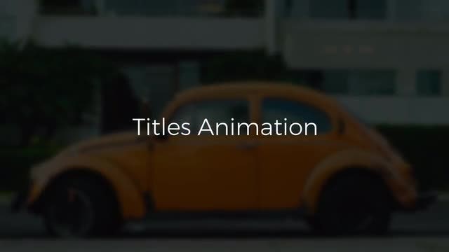 Titles Animation: After Effects Templates
