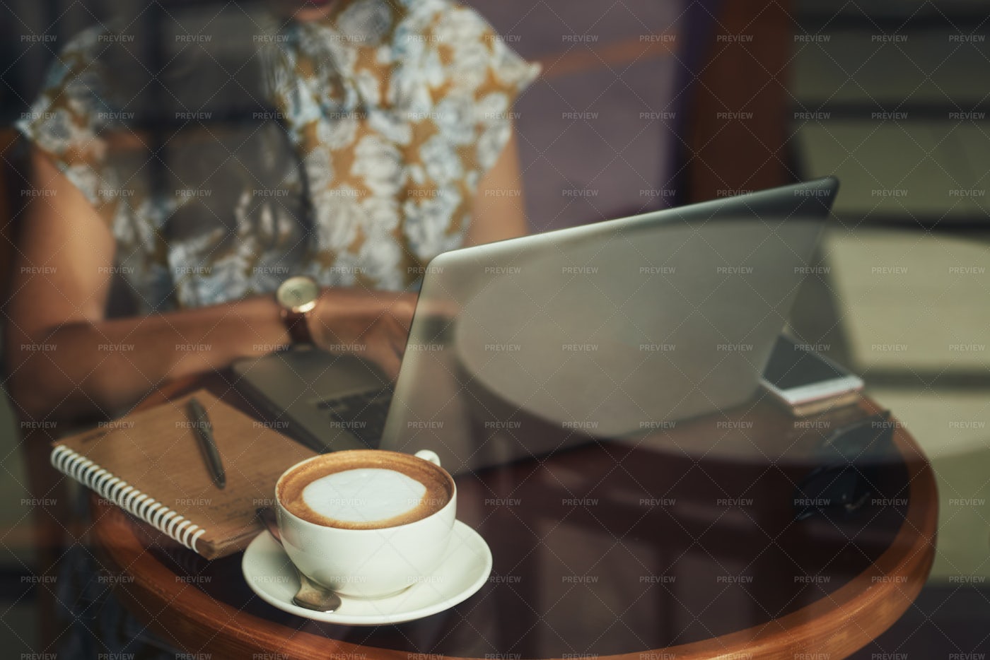 Business Woman Working On Project...: Stock Photos