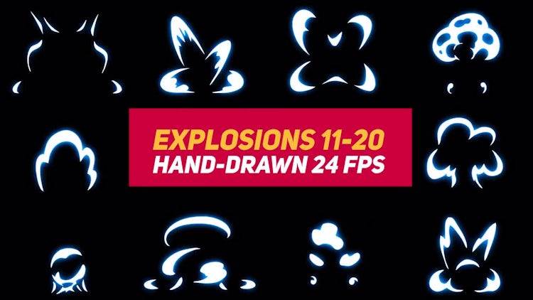 Liquid Elements Explosions 11-20: Stock Motion Graphics