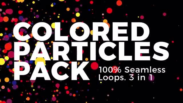 Colored Particles: Stock Motion Graphics