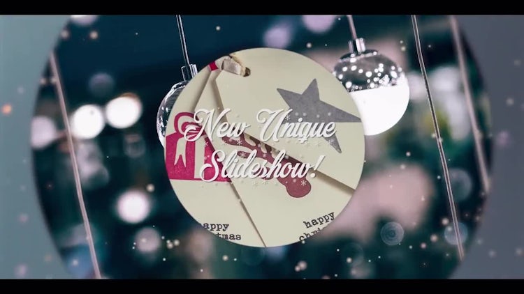 Christmas Opener New Year Slideshow: Premiere Pro Templates