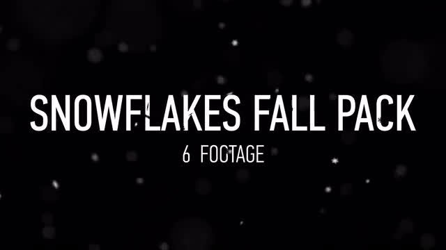 Snowflakes Fall Pack: Stock Motion Graphics