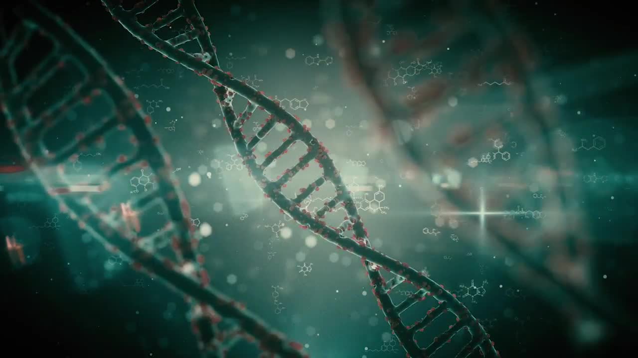 Pack Backgrounds Futuristic DNA Strands Looped - Stock Motion Graphics ...