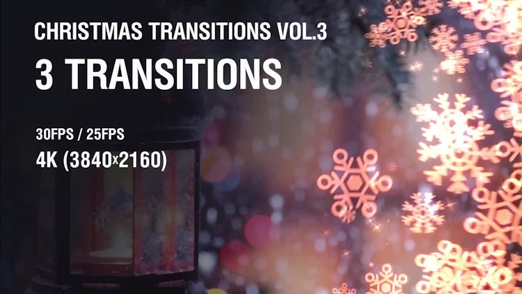 Christmas Snowflakes Transitions vol.3: Stock Motion Graphics