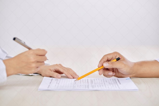 Crop People Signing Contract Stock Photos Motion Array