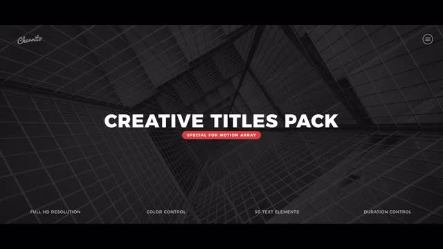 Creative Titles Pack: Premiere Pro Templates