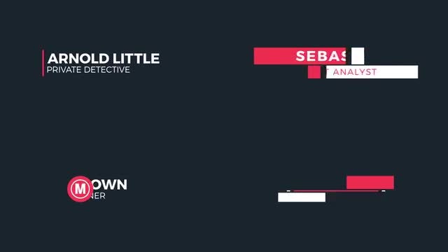 Minimal Titles and Lower Thirds 4: After Effects Templates