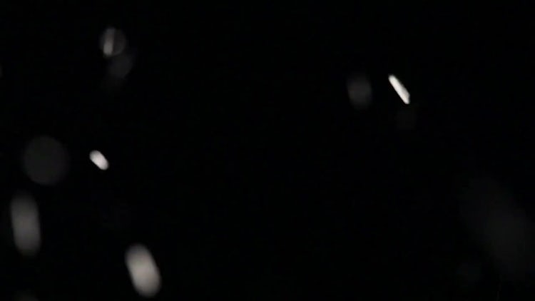 Closeup of snowflakes falling: Stock Video
