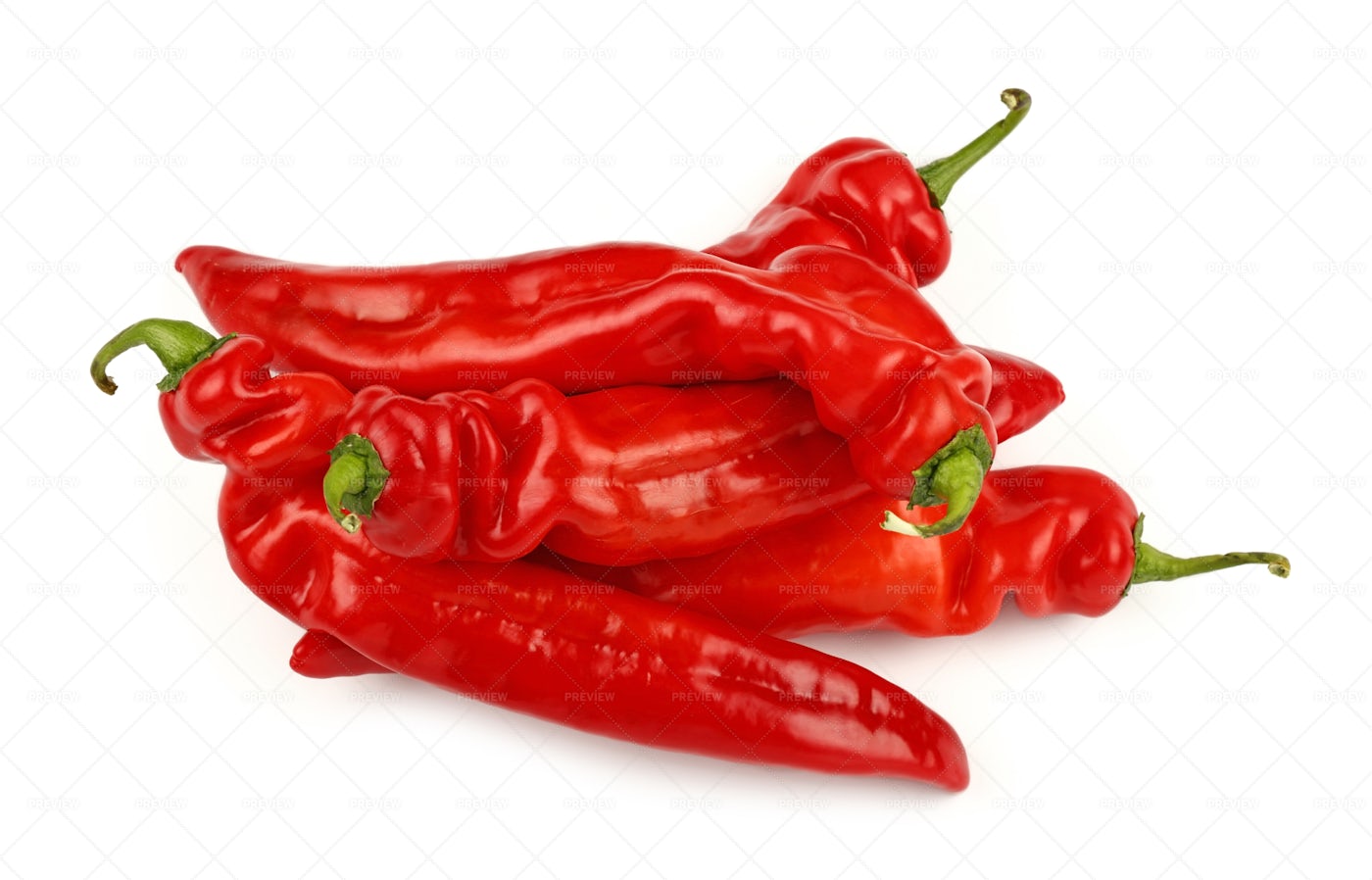 Red Paprika Peppers: Stock Photos