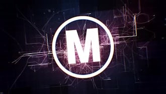 Tech Fractal Logo: After Effects Templates
