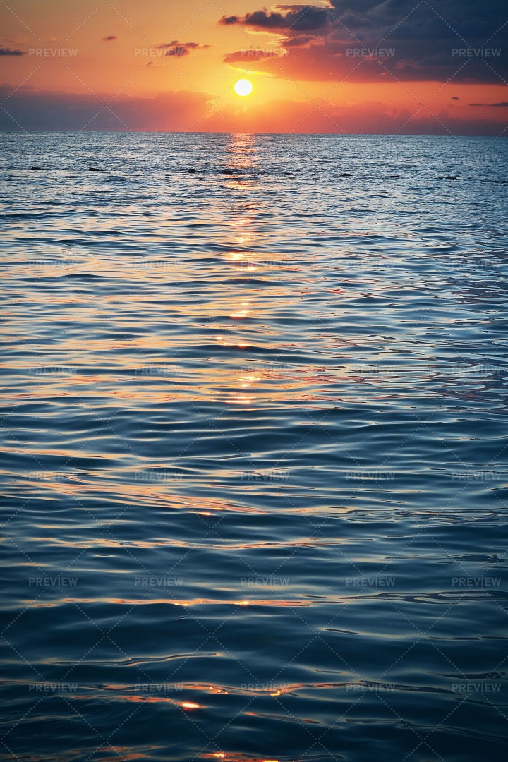 Sunrise At Black Sea: Stock Photos