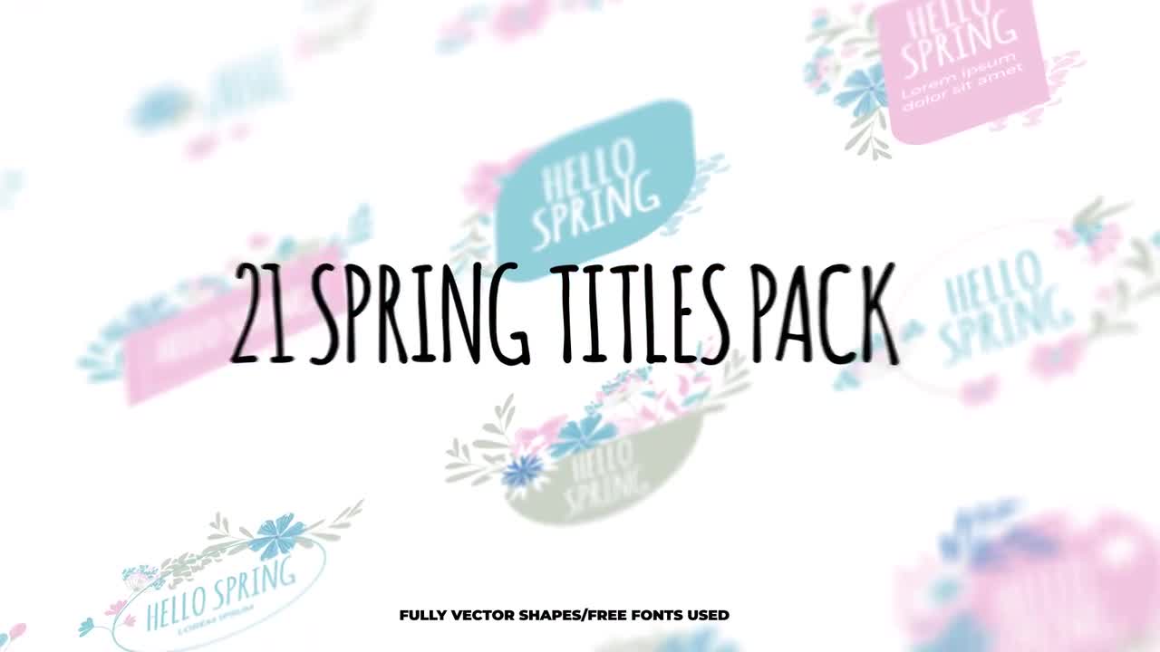 21 Spring Titles Pack After Effects Templates Motion Array