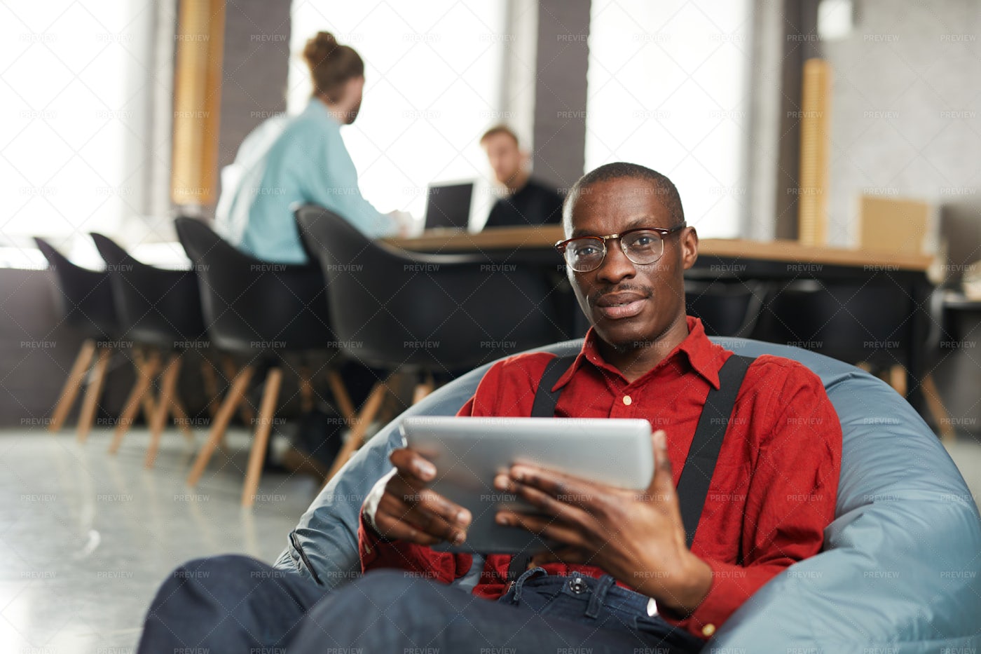African -American Businessman...: Stock Photos