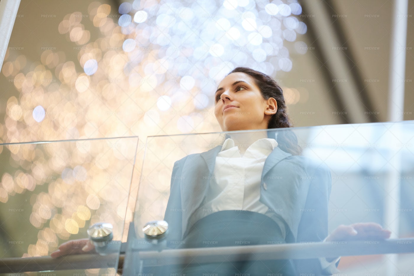 Young Woman In The Mall: Stock Photos