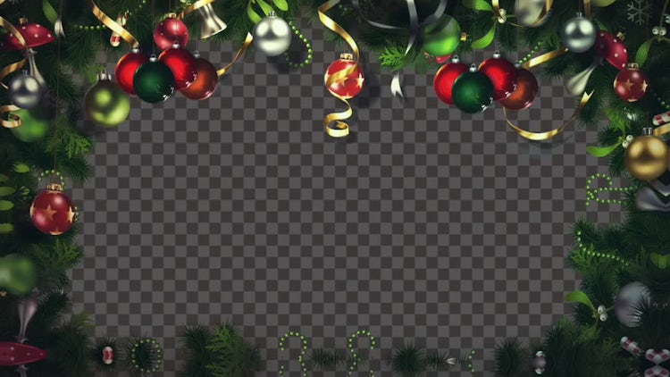 Christmas Lights Frame: Stock Motion Graphics