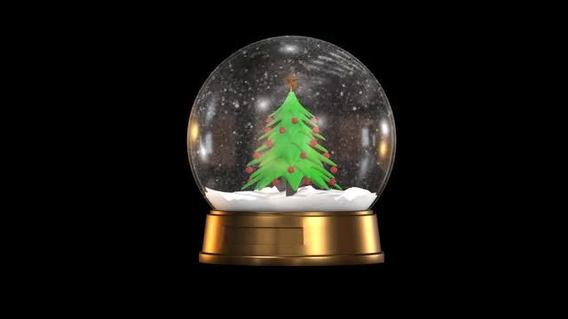 Christmas Ball Alpha: Stock Motion Graphics