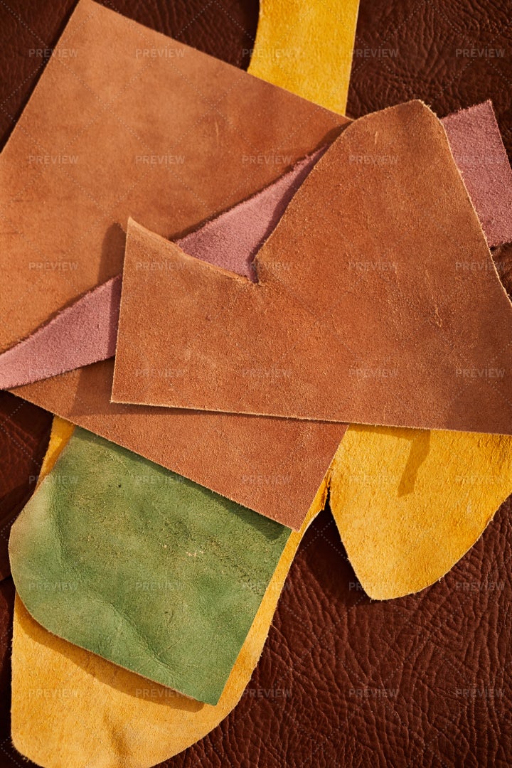 Colored Leather: Stock Photos