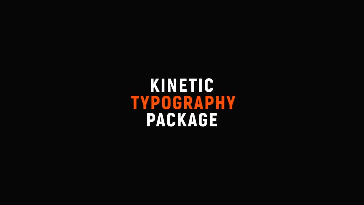 Dynamic Typography After Effects Templates Motion Array