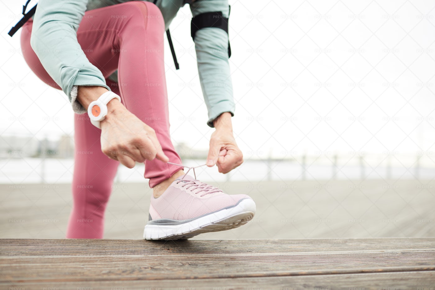 Tying Shoelaces: Stock Photos