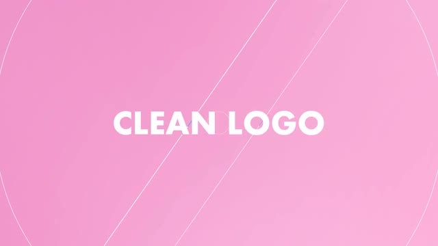 Clean Logo Opener: After Effects Templates