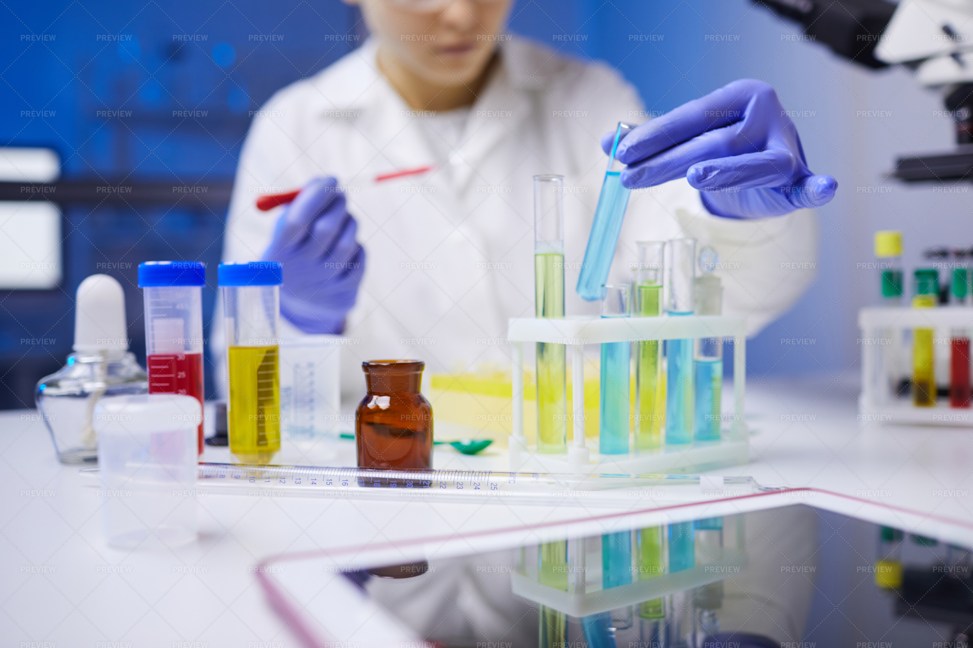 Scientist Working In Laboratory... - Stock Photos | Motion Array