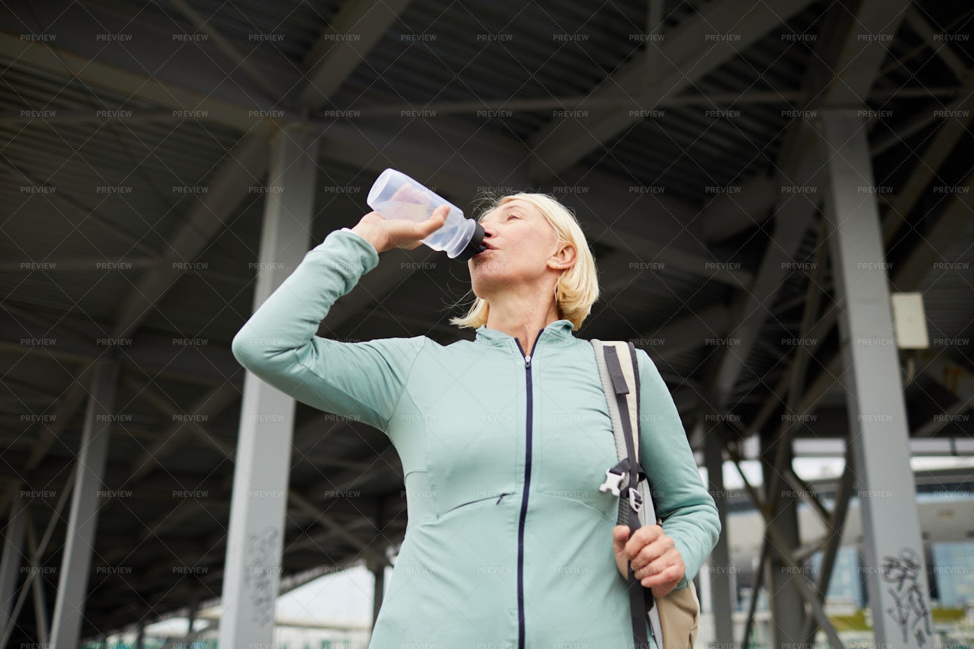 Refreshment After Workout: Stock Photos