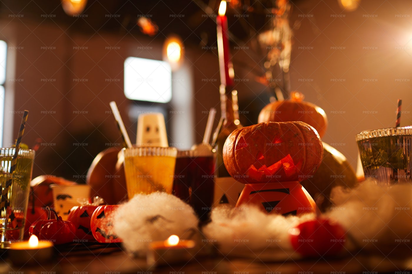 Halloween Party Background: Stock Photos