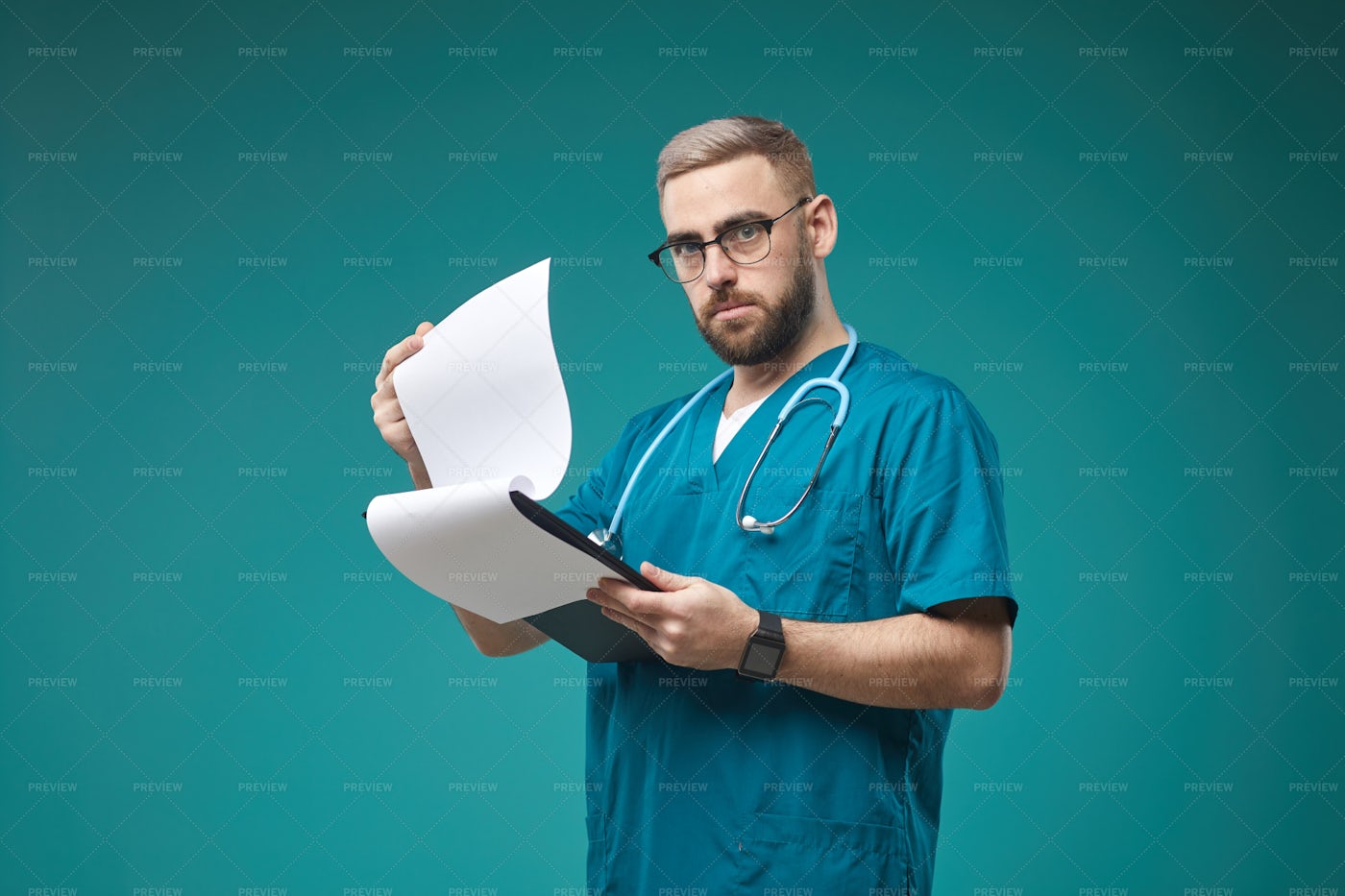 Doctor With Medical Record: Stock Photos