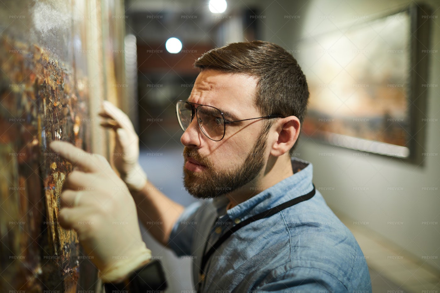 Painting Restoration: Stock Photos