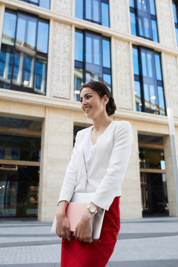 Businesswoman Laughing Cheerfully: Stock Photos