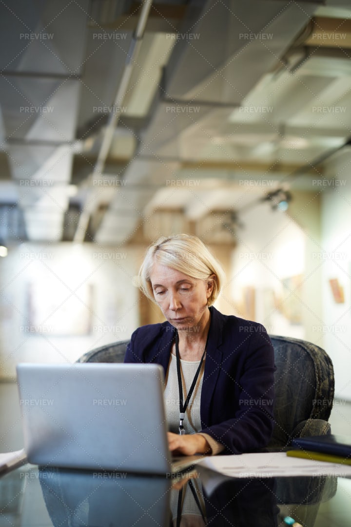 Museum Manager Worker: Stock Photos