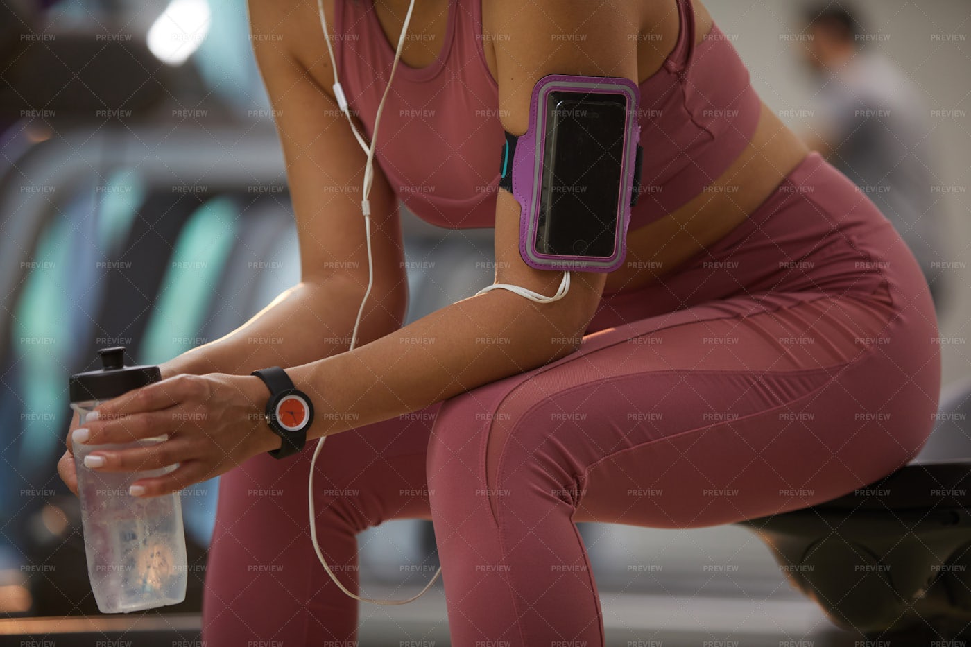 Arm Holder For Smartphone: Stock Photos