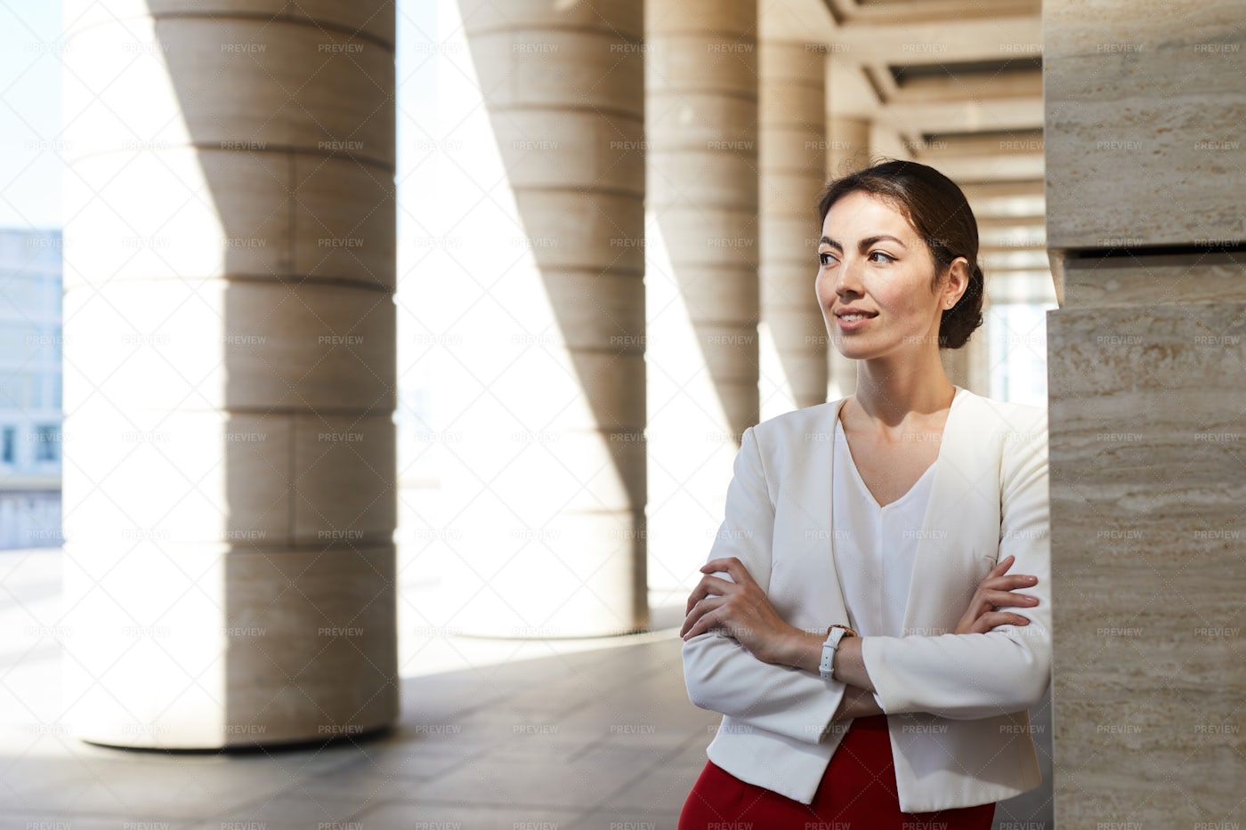 Confident Businesswoman Outdoors: Stock Photos