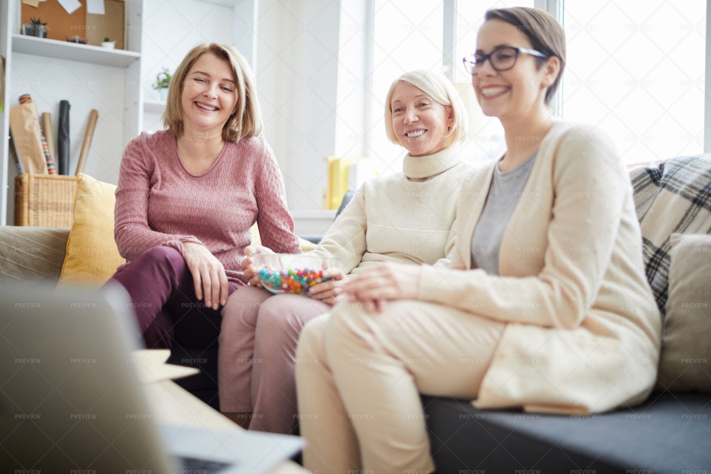 Group Of Women Watching Video: Stock Photos