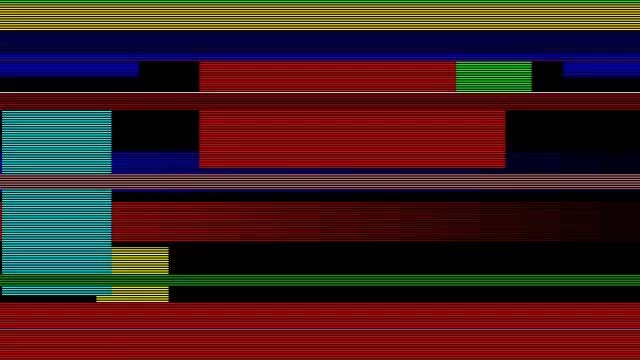 Random Color Glitch 4k: Stock Motion Graphics