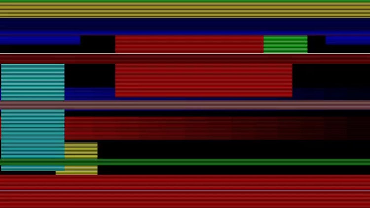 Random Color Glitch 4k: Stock Motion Graphics