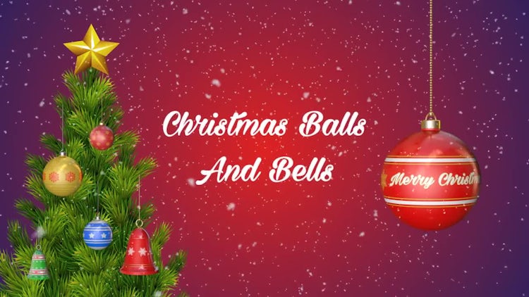 Christmas Balls And Bells: Stock Motion Graphics