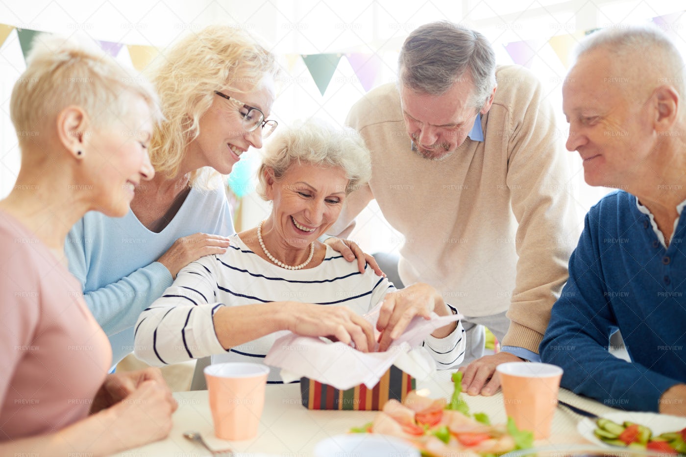 Excited About Birthday Gift From...: Stock Photos