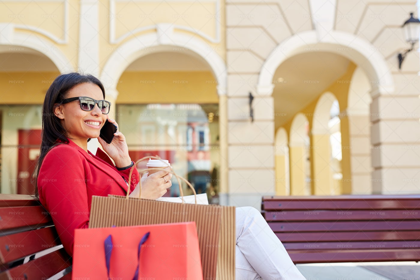 Sharing News With Friend On Phone: Stock Photos