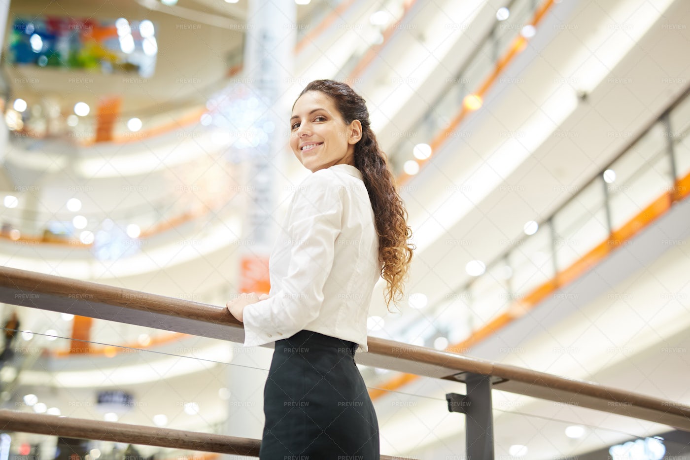 Woman In The Mall: Stock Photos
