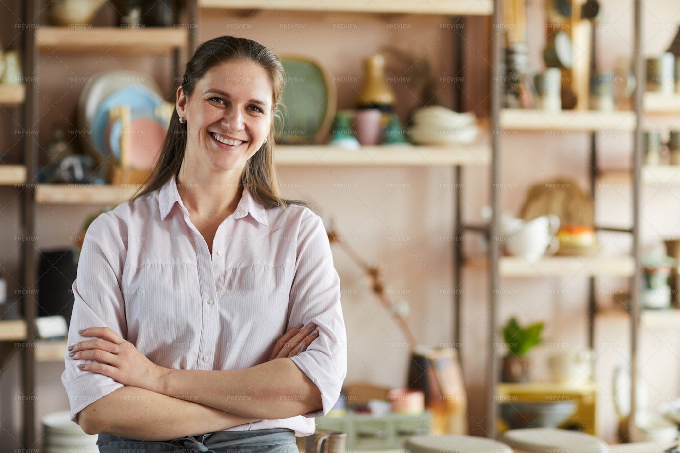 Confident Female Artisan: Stock Photos