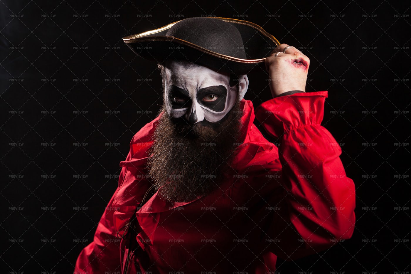Medieval Pirate Costume: Stock Photos