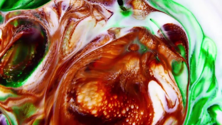 Colorful Ink Paint Blast Turbulence 4: Stock Video