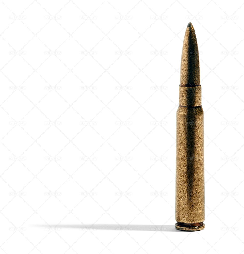 Single Rifle Bullet: Stock Photos