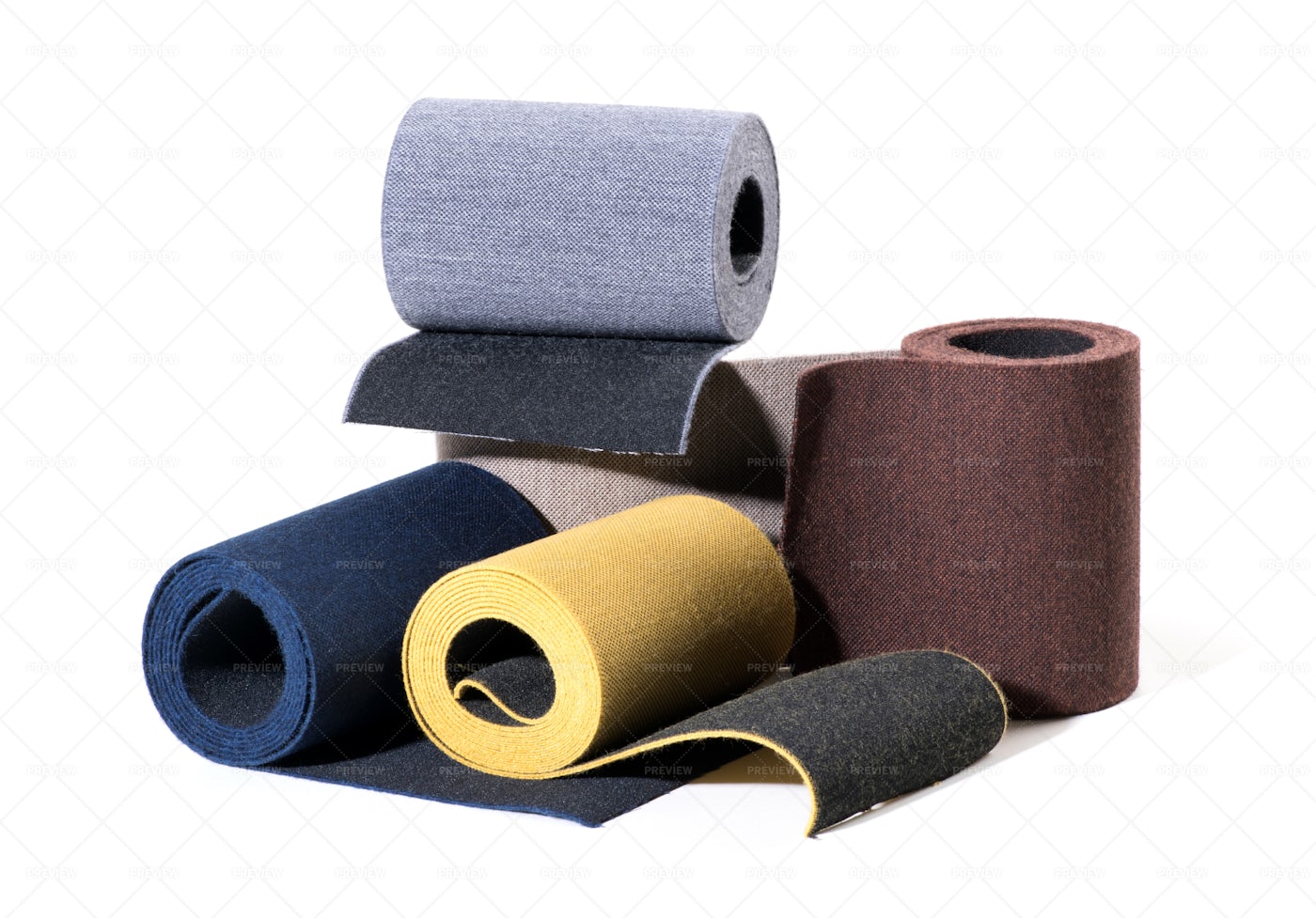Textured Colored Elastic Ribbons: Stock Photos