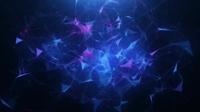 Blue-violet abstract background of plexus: Stock Motion Graphics