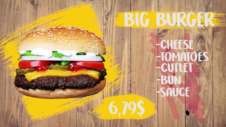Food Slideshow: Premiere Pro Templates